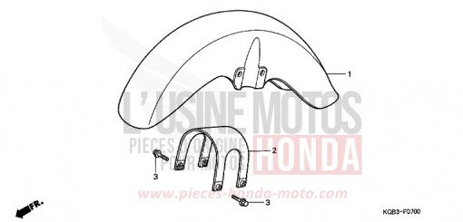 FRONT FENDER VT125C2Y de 2000